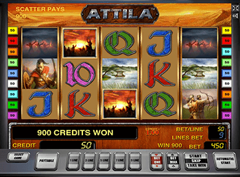 Автомат Attila от казино Вулкан Старс